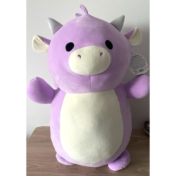Squishmallow 26 inch Hug mee Dragon Dina Kellytoy - Picture 1 of 4